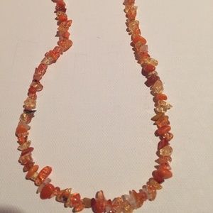Orange Beaded Necklace